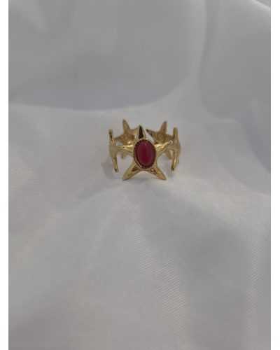 Anillo Destello Coral